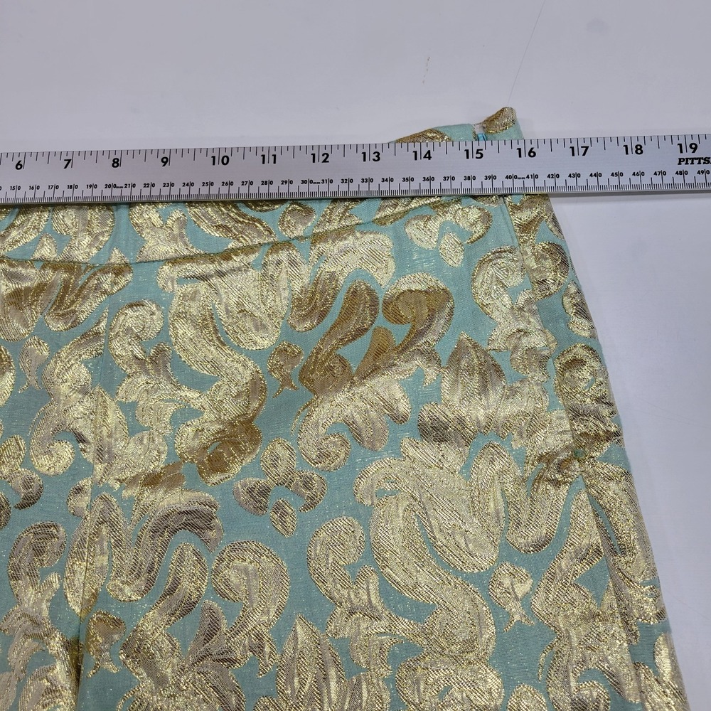 J. Crew Factory Metallic Gold Brocade Jean Shorts - Picture 4 of 7